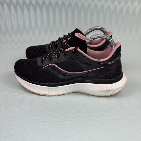 Saucony Hurricane 23 Athletic Running Shoes Women’s Size 8 S10615-45 Black Pink - Picture 3 of 9